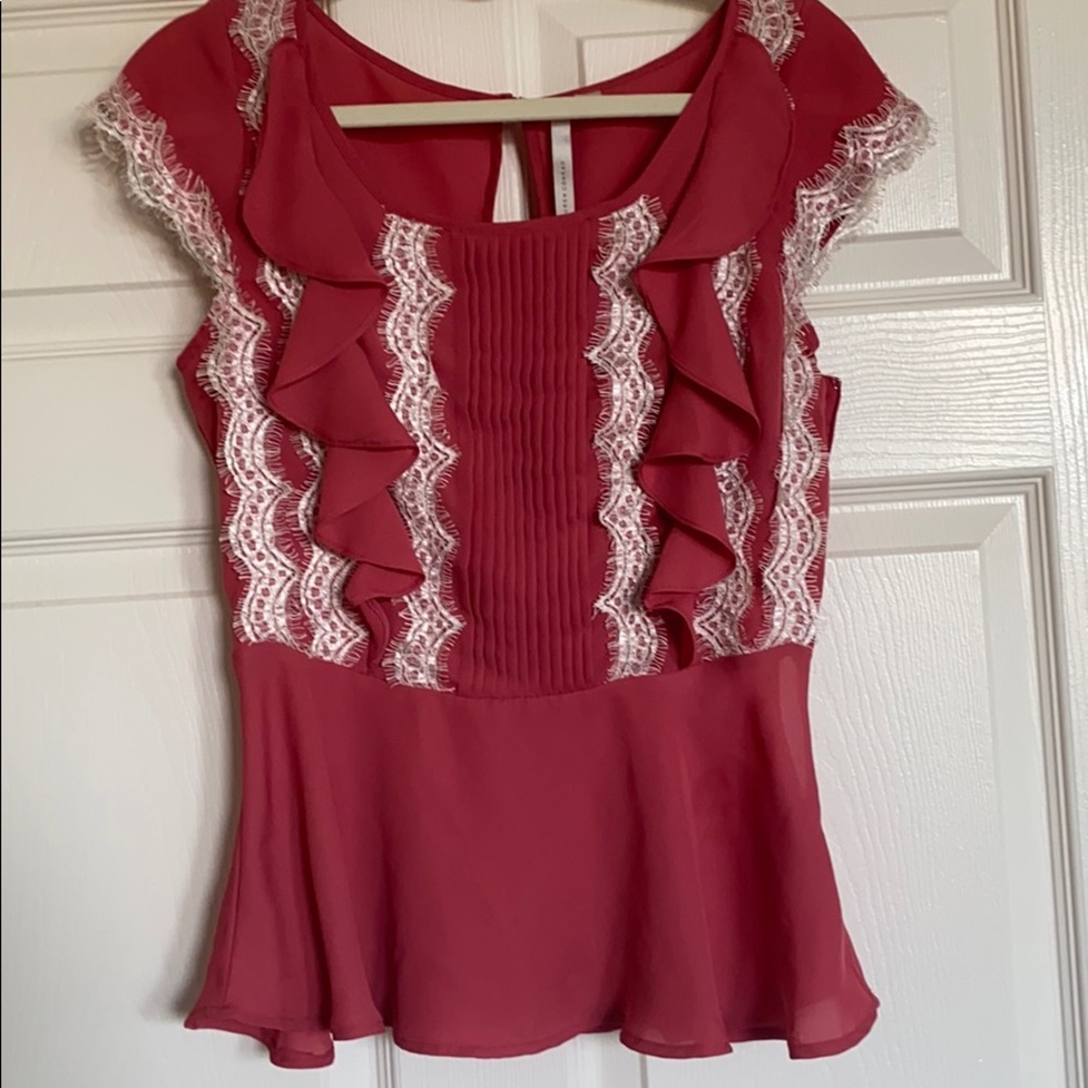 Xs women’s LC Lauren Conrad blouse dark peach